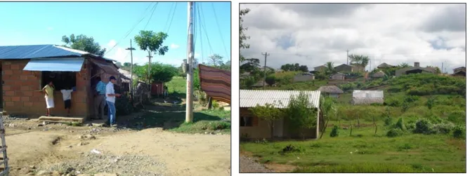 Figura 7 Zona baja donde limitan los barrios Porvenir,  Las  Américas y La Paz. 