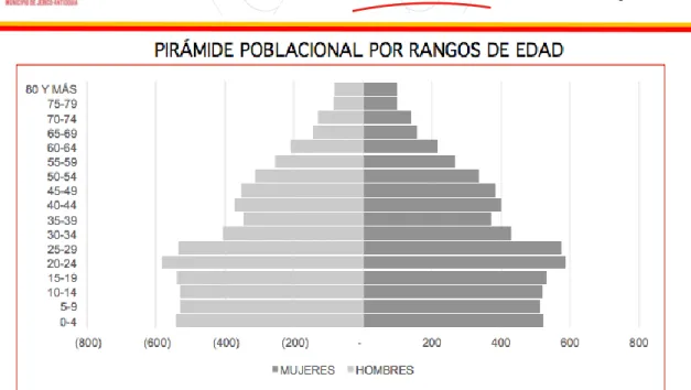 Figura 4. Rangos por edad de la población 