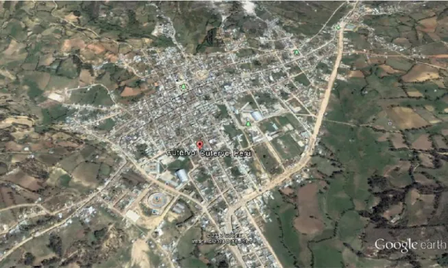 Figura 4: Vista satelital de la ciudad de Cutervo  1.2  Como surgió el Problema  