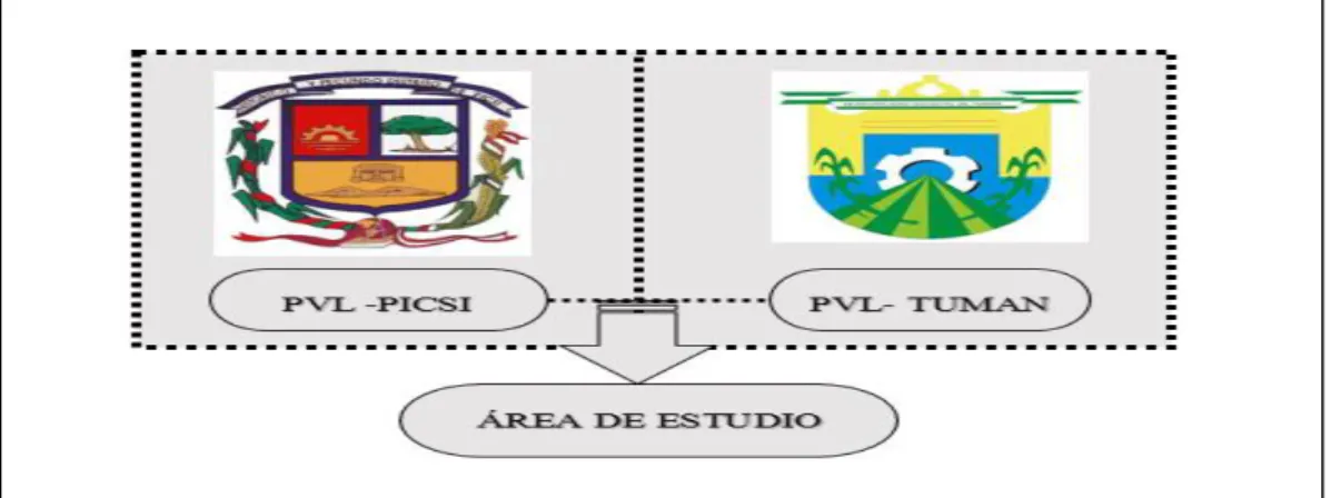 Figura 16. Localización del área del programa vaso de leche- Picsi