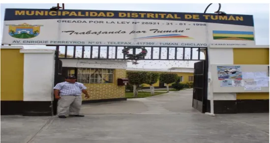 Figura 17. Localización del área del Programa Vaso de Leche- Tumán