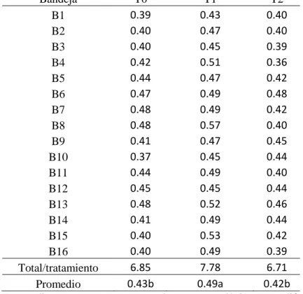 Tabla  6.  Producción  de  proteína  cruda  (PC)  en  base  seca  (BS)  de  Germinado  Hidropónico por metro cuadrado de cada tratamiento (Kg)