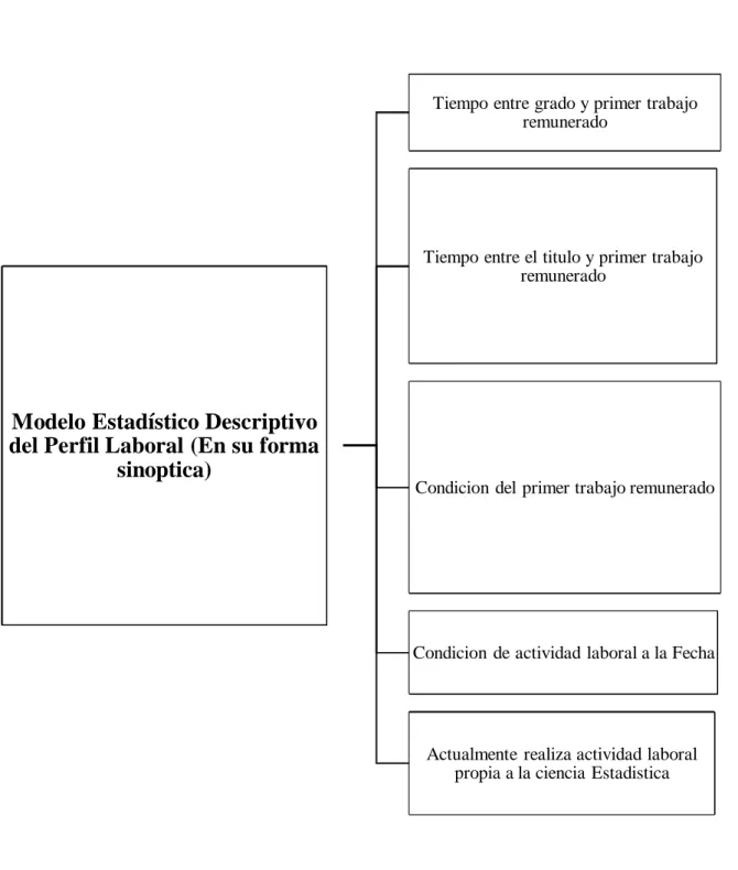 Figura 2: Modelo Estadístico Descriptivo del Perfil Laboral (En su forma sinóptica)