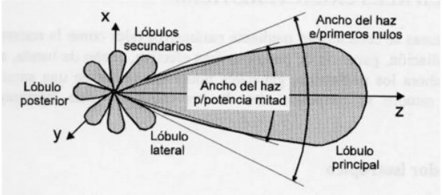 Figura N° 11. Lóbulos de un diagrama de radiación. 
