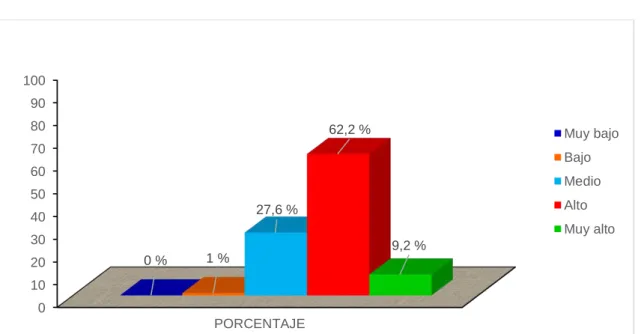 Tabla 1. Dimensión organización de Ideas 