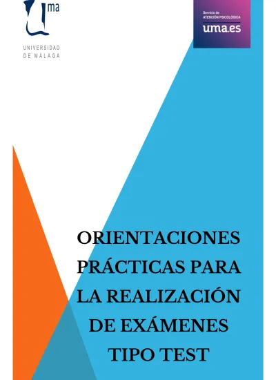 Orientaciones PrÁcticas Para La RealizaciÓn De ExÁmenes Tipo Test 4187