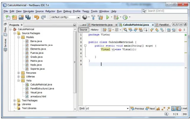 Ilustración 5: Ventana de Netbeans 