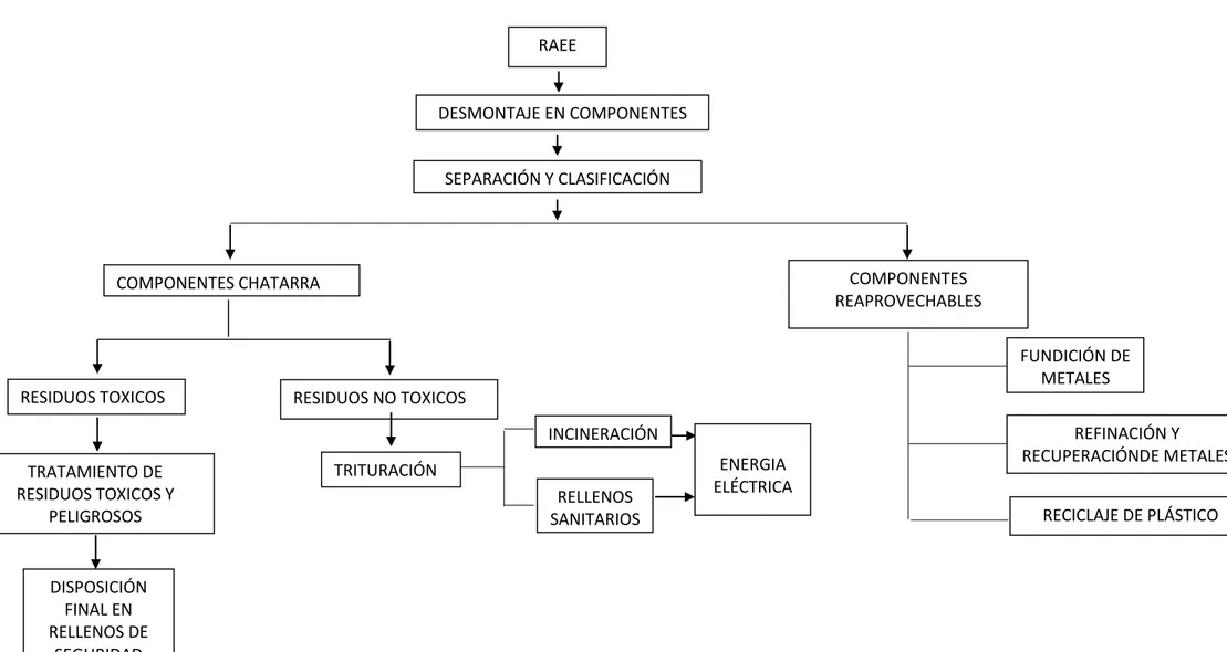 Figura N°10: Diagrama de Tratamiento de RAEE RAEE       