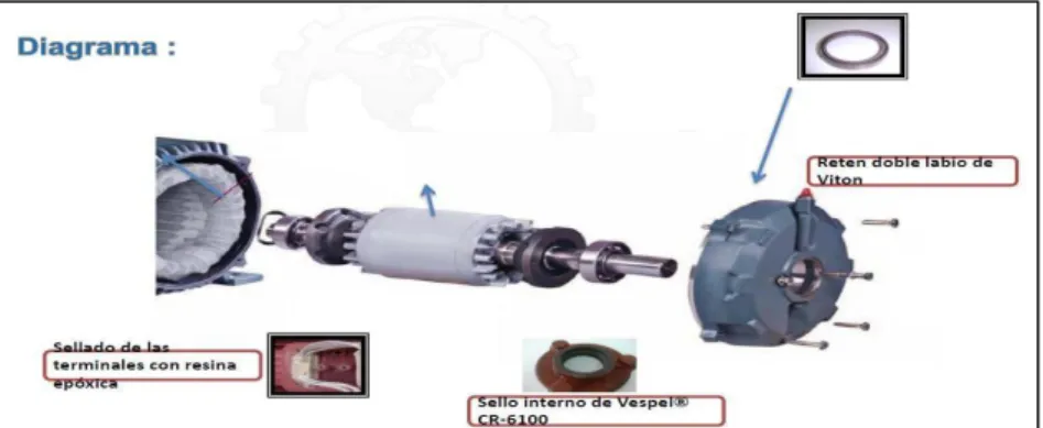 Figura N° 3 Sistema de Lubricación a base de niebla para un motor eléctrico. 