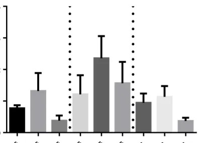 Figura 3: Efecto de la variación térmica sobre la expresión de Hsp70 en celomocitos  de erizo rojo