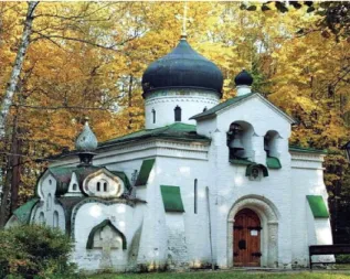 Fig. 2. Viktor Vasnetsov y Vasily Polenov, iglesia del icono del Salvador, Abramtsevo, Rusia, 1881/82.