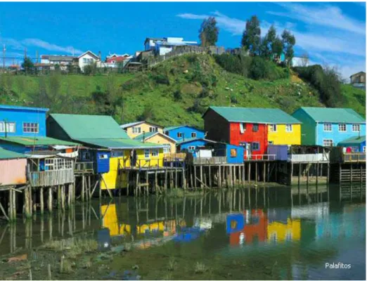 Figura 4.10: Viviendas en Chiloé, sur de Chile [Fuente fremdenverkehrsbuero-chile.com, 2014]