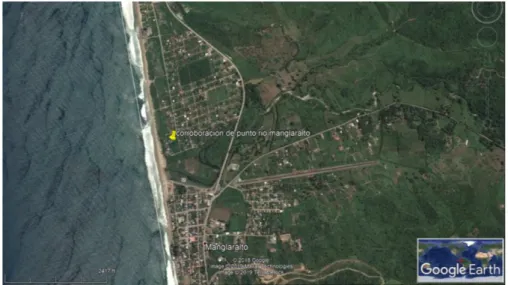 Figura 10: zona costera-Manglaralto  Fuente: Google Earth 