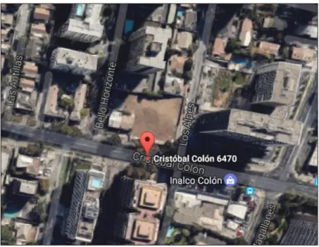 Figura 4.1: Ubicación Edificio Las Condes.  