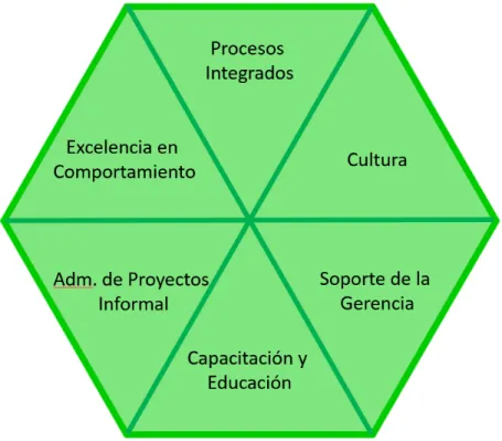 Figura 2.4 – Hexágono de la Excelencia  
