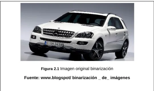 Figura 2.1  Imagen original binarización 