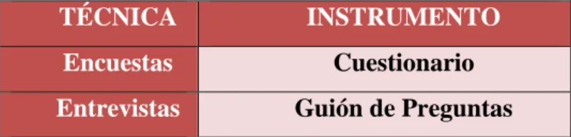 CUADRO N° 3 Instrumentos 