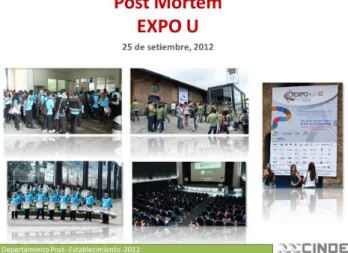 Figura 4.4: Extracto de Presentación Post Mortem Proyecto EXPO U, 2012. 