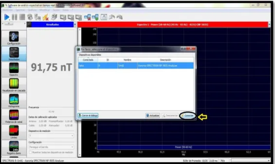Figura 3. 1 Conexión Spectran 