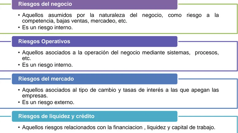 Figura 2. Tipos de riesgo que enfrentan las empresas. 