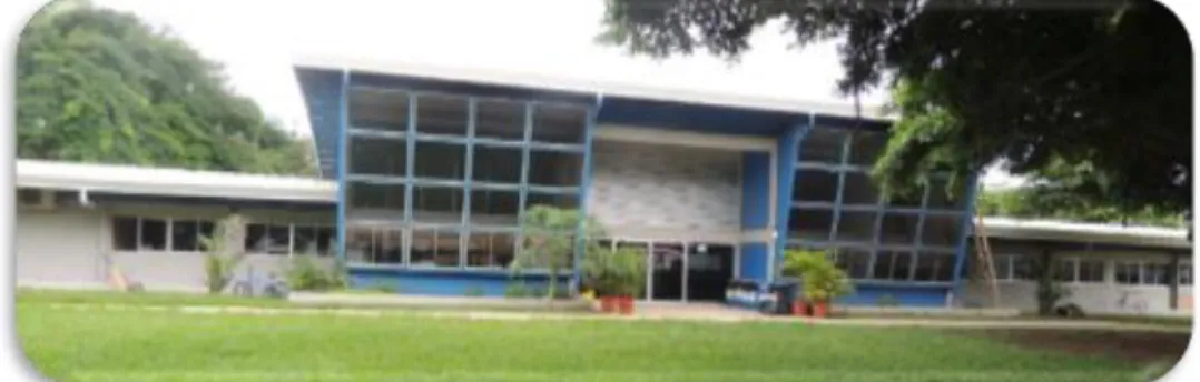 Figura  1. Edificio  administrativo  del recinto  Corobicí  de la  sede Guanacaste.  UTN