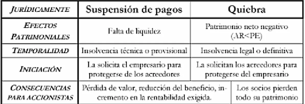Figura 1: Solvencia e insolvencia 