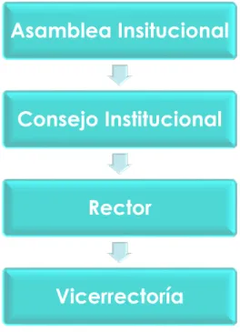 Figura 2.Estructura Organizativa del Tecnológico de Costa Rica 