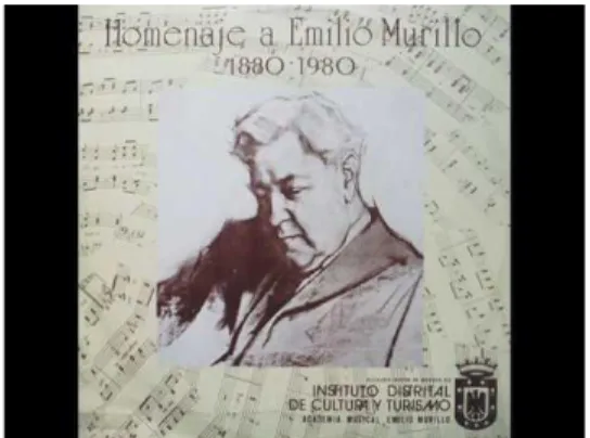 Fig. 2. Carátula Homenaje a Emilio Murillo (1880-1980) Fuente: Archivo Ricardo Mendoza  Este álbum incluyó las siguientes obras: 
