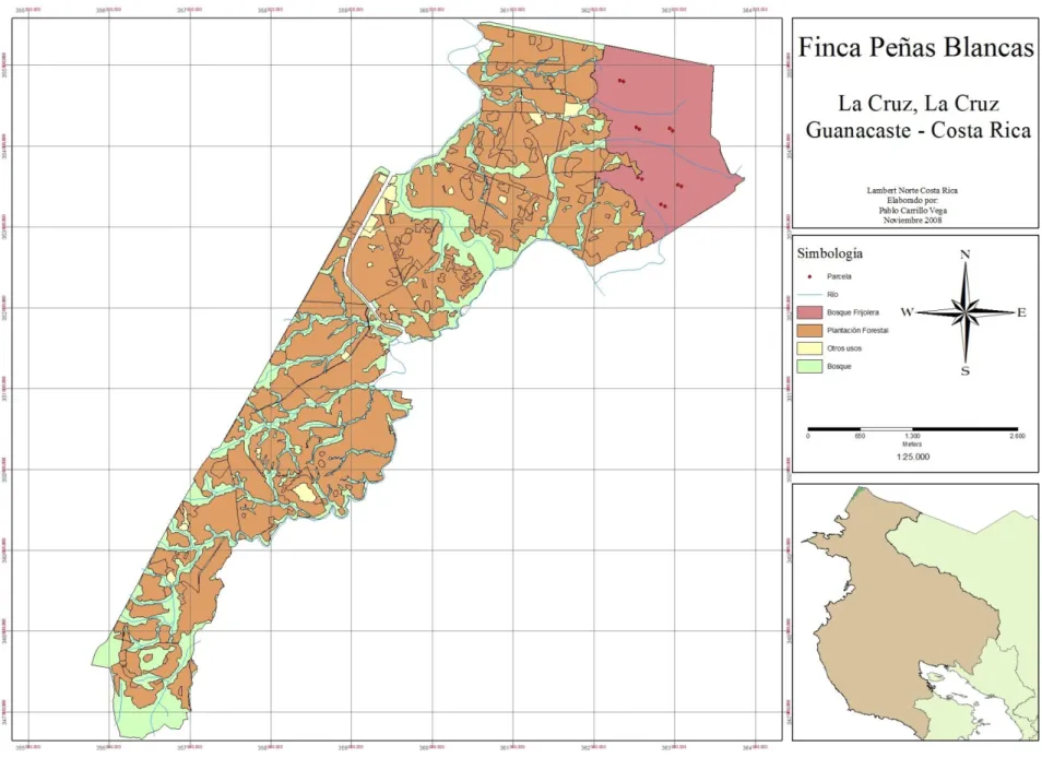 Figura 2. Finca Peñas Blancas. La Cruz, Guanacaste  – Costa Rica. 2008.