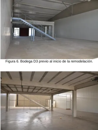 Figura 6. Bodega D3 previo al inicio de la remodelación. 