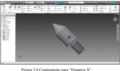 Figura 2.6 Componente para “Empresa X”. 