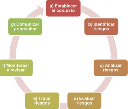 Figura II.2. Etapas del Proceso Integral de Riesgos 