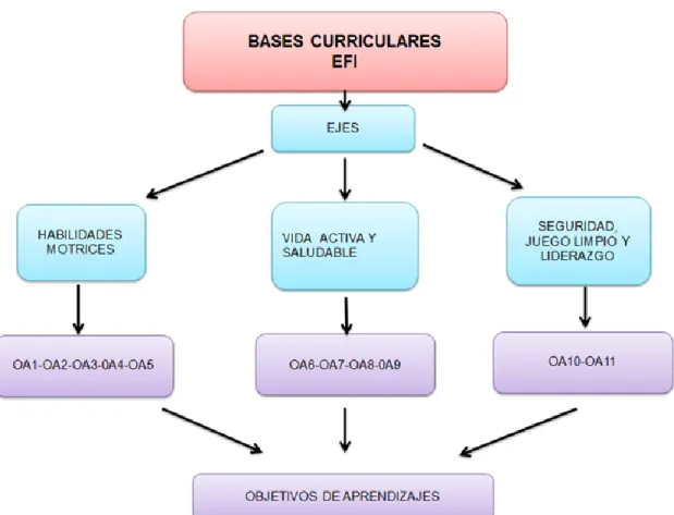 Ilustración 3: Criterios abordados por las Bases Curriculares de la EFI. 