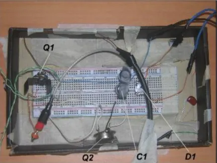 Figura 5-8 Montaje de la Tarjeta de Amplificación en protoboard 