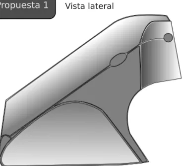 Fig 22. Vistas principales de la  Propuesta 1 de Diseño