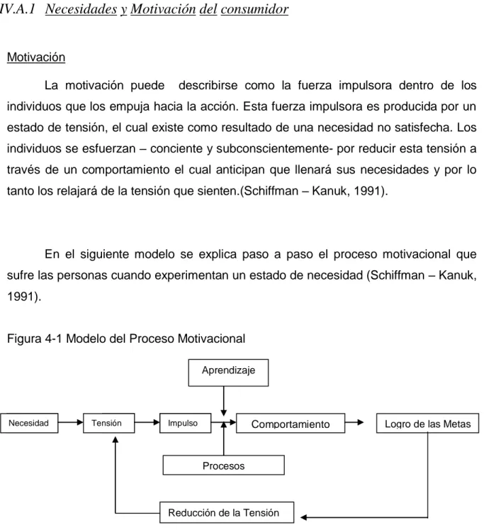 Figura 4-1 Modelo del Proceso Motivacional 