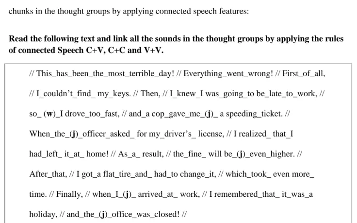 Table 6. Linking Sounds (Gilbert, 2005, 171)