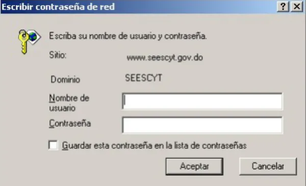 Figura Nº 3.1. Ingreso a la comunidad por medio de nombre de usuario  y clave de acceso