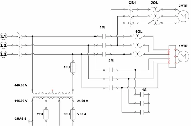 Figura 4.7 Diagrama de conexiones del motor de la unidad compresora y el ventilador de  enfriamiento del compresor [4]