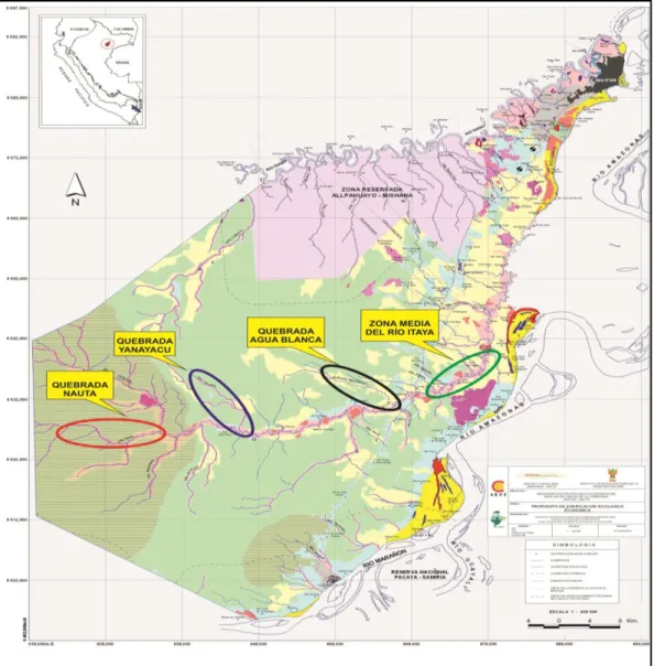 Figura 1: Mapa del área de estudio 