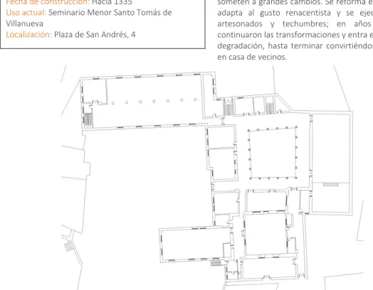 Figura 5: Palacio de Suer Téllez de Meneses. Planta  Fuente: Elaboración del autor 