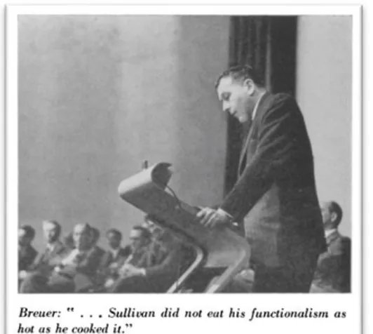 Figura 6: Marcel Breuer durante su intervención  Fuente: Barr et al., 1948, p. 15 