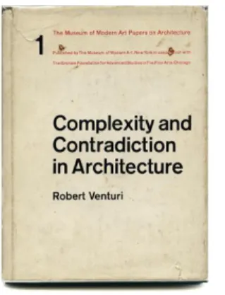 Figura 9: Portada de la primera edición de Complejidad y  contradicción en la arquitectura (1966)  