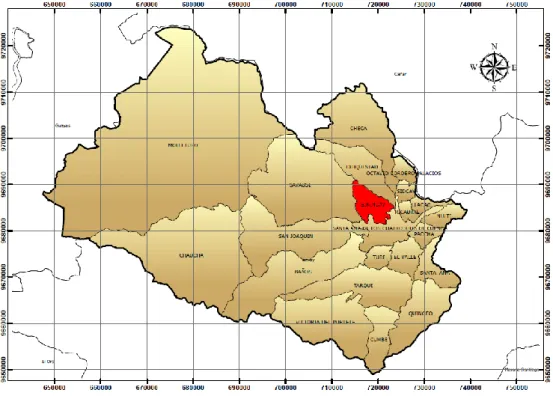 Gráfico 1: Ubicación de la Parroquia Sinincay  