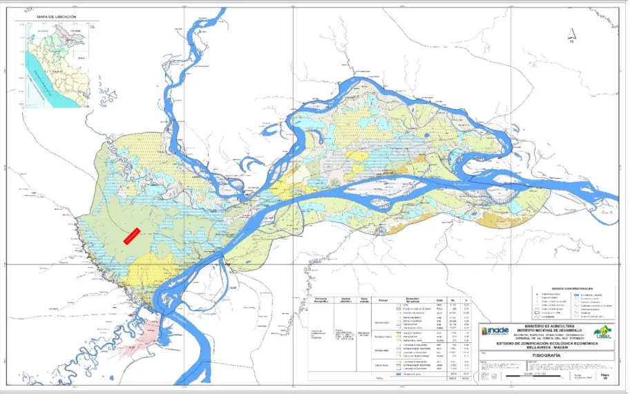 Figura 3.  Mapa de ubicación del área de estudio. 