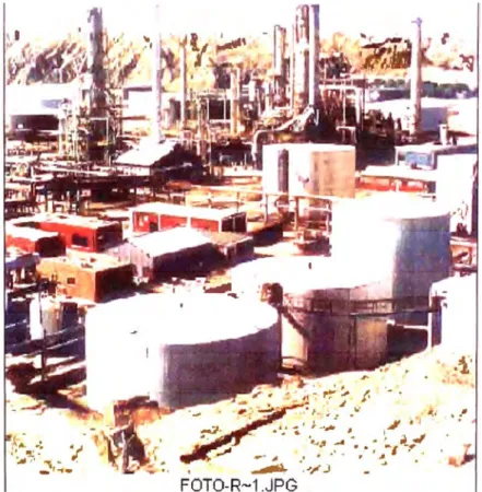 Figura 1.3. Vista de Refinería y patio de tanques. 