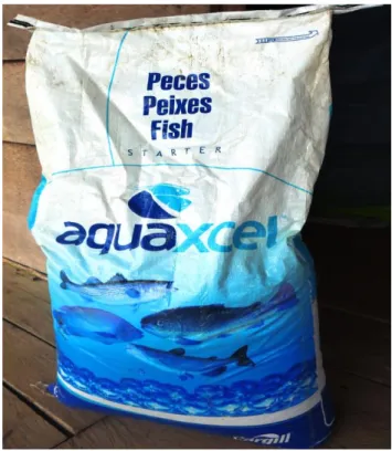 Foto 3. Alimento comercial Aquaxcel, saco de 40 kilogramos .  