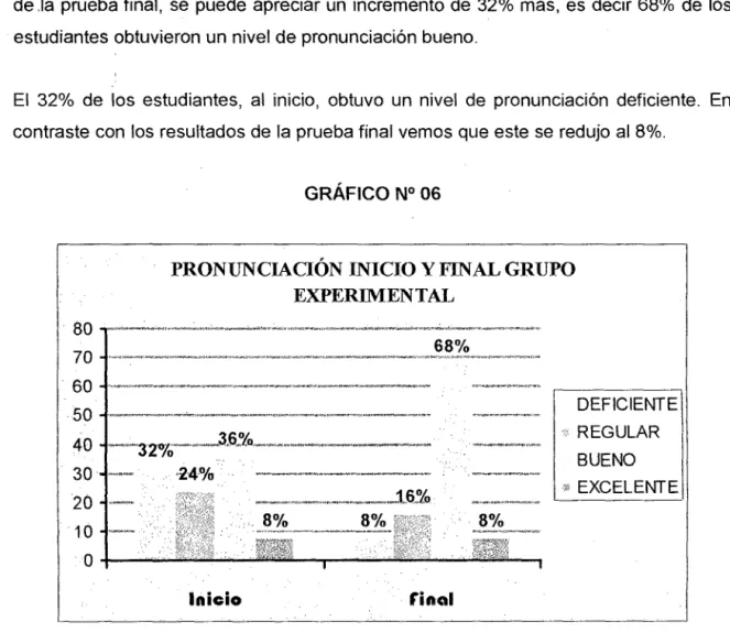 GRÁFICO N° 06 