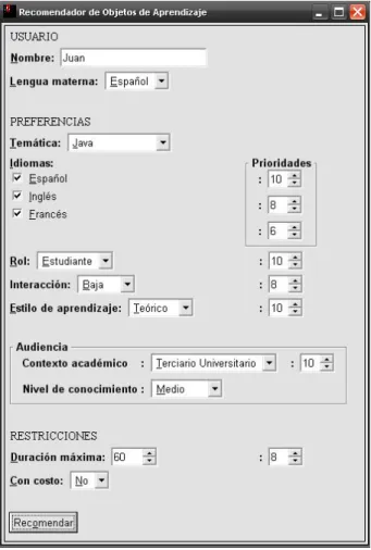 Figura 5.1: Interfaz
