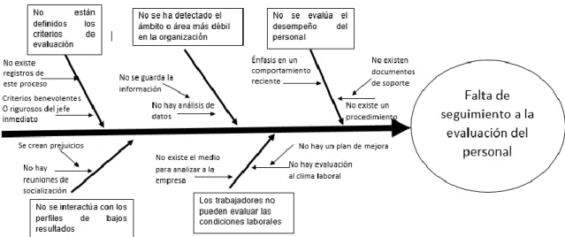 Fig. 47   Diagrama de Ishikawa- Evaluación del desempeño 